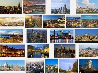 Kuvakaappaus Googlen kuvahausta eurooppalainen kaupunki