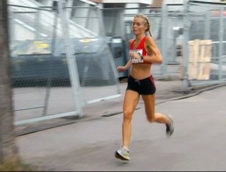 Leena Puotiniemi maratonilla
