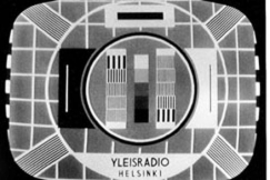 Kuva: Television testikuva vuodelta 1958. (Aarne Pietinen)