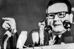 Kuva: Chilen presidentti Salvador Allende.(1970-luku)
Pressfoto.