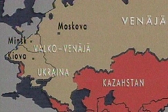 Kuva: IVY-maiden kartta joulukuussa 1991. YLE kuvanauha