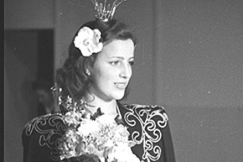 Kuva: Vuoden 1946 Miss Suomi, Anja Kola. YLE kuvanauha. 