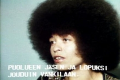 Kuva: Angela Davis. (1975) YLE kuvanauha.