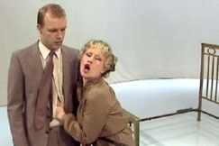 Kuva: Kari Heiskanen ja Eeva Litmanen Velipuolikuussa. (1984) YLE kuvanauha.