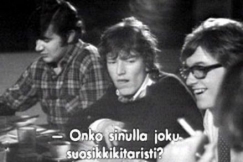 Kuva: Pete York, Stevie Winwood ja Pekka Nuru. (1967) YLE kuvanauha.