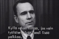 Kuva: Mauno Koivisto (1977) Verj. YLE kuvanauha.