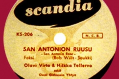 Kuva: San Antonion ruusu -levyn etiketti. (1953)