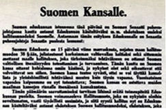 Kuva: Suomen itsenisyysjulistus (1917).