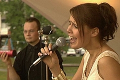 Kuva: Anne Mattila laulaa. YLE kuvanauha.