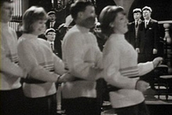 Kuva: Letkajenkan tanssijoita. (1965) YLE kuvanauha.