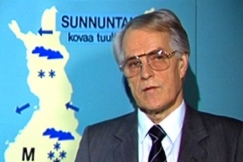 Kuva: Meteorologi Erkki Harjama. (1987) YLE kuvanauha.