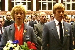 Kuva: Marja-Liisa ja Harri Kirvesniemi. (1984) YLE kuvanauha.