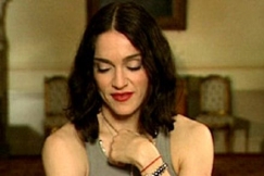 Kuva: Madonna haastattelussa. (1999) YLE kuvanauha.