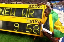 Kuva: Usain Bolt (2009). YLE kuvanauha.