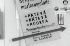 Kuva: Murtosuojalaitteita mainostetaan autoilijoille (1957). YLE kuvanauha.