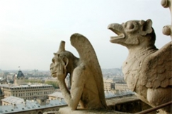 Kuva: Pariisi. Näkymä yli kaupungin Notre Dame -katedraalin katolta. (2002) Arja Lento.