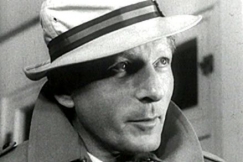 Kuva: Amerikkalaisnäyttelijä Danny Kaye (1955). Lii-Filmi Oy / YLE.