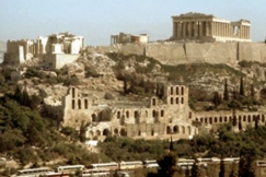 Kuva: Kreikka, Ateena. Akropolis-kukkula. Kuvaaja: T Joki (v.1979)  