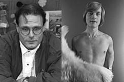 Kuva: Kuvassa vasemmalla Ruben Stiller (1992), kuva: Kalevi Rytkölä. Oikealla Timo T. A. Mikkonen (1973), kuva: Kalle Kultala.