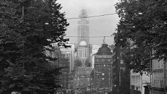 Kuva: Kallion kirkko Unioninkadulta nhtyn (1970). Kuva: Erkki Suonio.