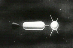Kuva: Sputnik-animaatio. (1957) YLE kuvanauha/UP.
