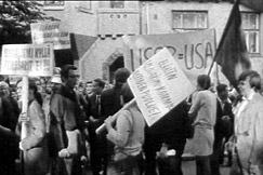 Bild: Demonstration i Helsingfors, YLE 1968
