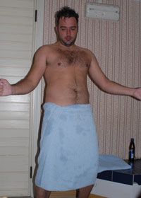 Media&Message -tapahtuma 2.-3.8.2006
Master Tonislav on saunonut ja valmiina radalle. Pitk piv ei paina!
