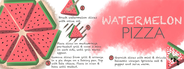 Watermelon Pizza by Danielle Cafiero, They Draw and Cook