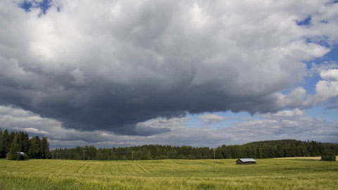 Pilviä taivaalla. Kuva Pekka Kauranen/YLE.