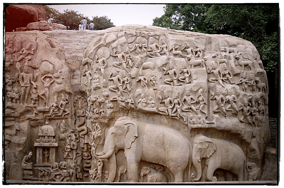 Ramayana norsu kiviseinä