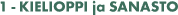 1 - Kielioppi ja sanasto