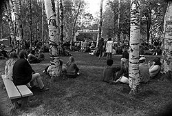 Yleisöä Porissa vuonna 1969
