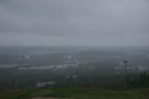 Päivän kirkkain hetki Laajavuoren päältä