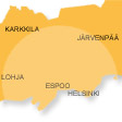 YleQ kuuluu taajuudella 103,7 MHz alueen Tammisaari – Karkkila – Hyvinkää – Porvoo sisäpuolella.