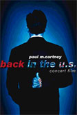 Paul McCartney Back in Us Concert Film DVD -kansi