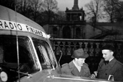 Kuva: Radioautolla Keski-Eurooppaa kiertmss. (1950-luku) YLE.