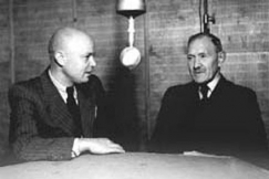 Kuva: Unto Miettinen ja Rafael Karsten, Yleisradion studio.
(1947)
Ruth Trskman
YLE