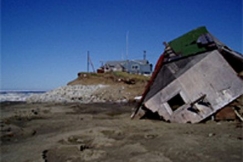 Kuva: Shishmarefin kyl Alaskassa (2007). YLE kuvanauha