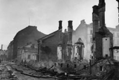 Kuva: Pommitettua Helsinki talvisodan aikana. (1939) SA-kuva.