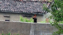 Kuva: Pohjois-Korean rajavartija YLE kuvanauha 2011, kuv. Tuomas Hakala 