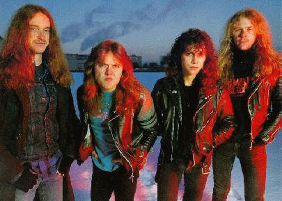 Tältä näytti Metallica vuonna 1985 Tanskassa Master of Puppets-levyn äänitysten aikoihin.