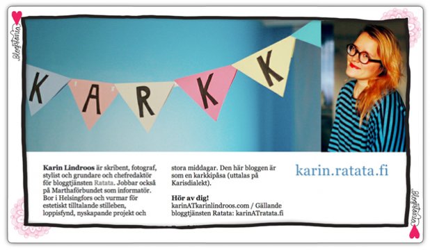 Karkki-blogi2. Kuva: Karin Lindroos. Ad: Riikka Kurki