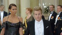 F1-maailmanmestari Kimi Räikkönen ja puolisonsa Jenni Dahlman-Räikkönen. Kuva: Touko Yrttimaa / YLE