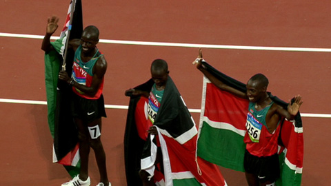 3000 metrin esteiden mestaruus jälleen Keniaan | Pekingin olympiakisat 2008  | YLE Urheilu  | Arkistoitu