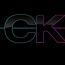 Clubkick-yhtyeen logo, jossa kuvattuna mustaa taustaa vasten turkoosi C-kirjain ja purppura K-kirjain.